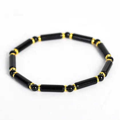 Square Tube Bead Bracelet, New Arrival, US/EU Vintage Woven Leather Style