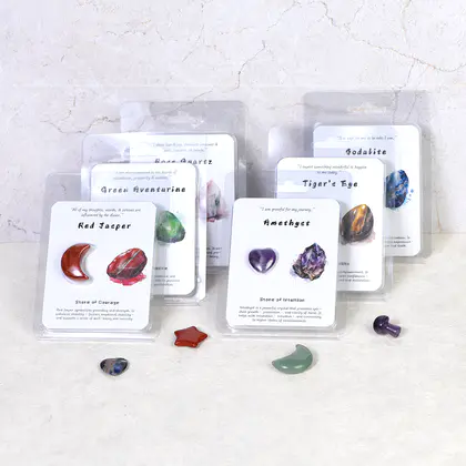 Crystal Card Set, Moon Star Heart Mushroom