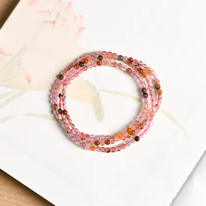 [Plain Circle] Tourmaline Multicircle Bracelet