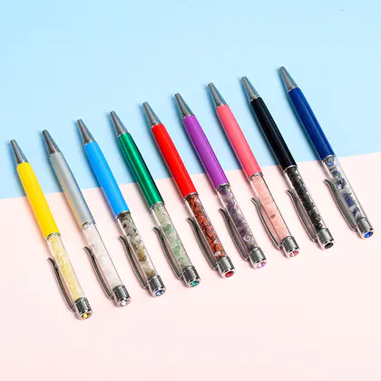 Factory Direct Metal Ballpoint Pen, Business Gift, Crystal Pen, In Stock