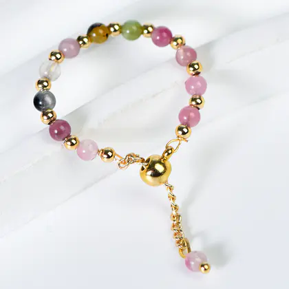 Tourmaline Bead Ring