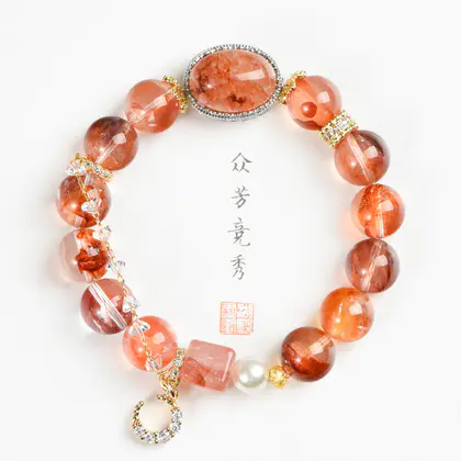 [Design] Natural Koi Rubber Flower Bracelet