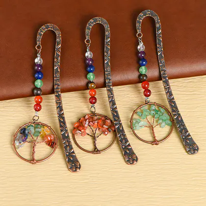Crystal Chips Rainbow Tree of Life Bookmark CO013